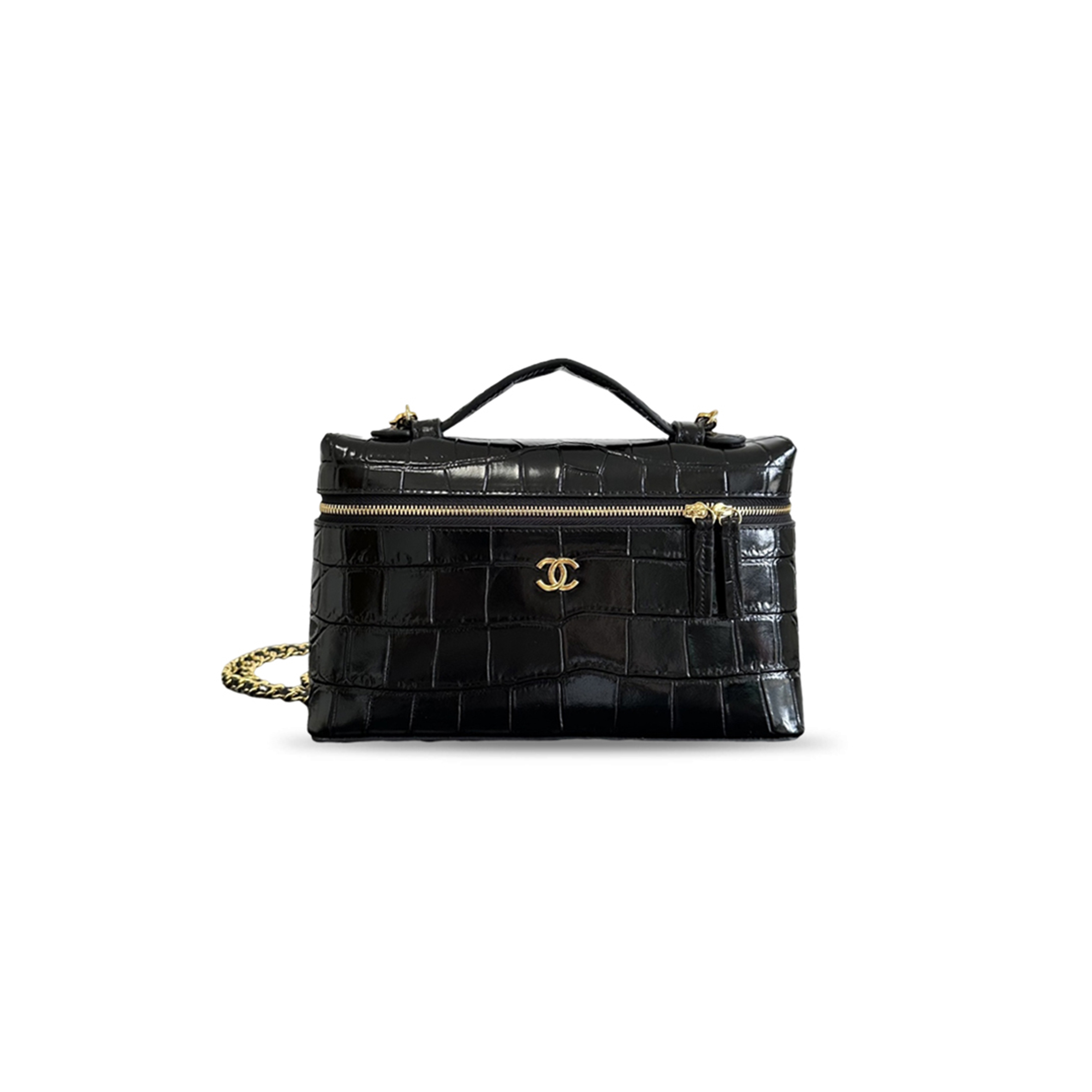 CHANEL VANITY WITH CHAIN (19.5*17*5cm)